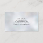 Carte De Visite Yin Yang Tree Branch Pearl et marbre noir (Dos)