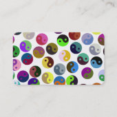 Carte De Visite Ying Yang Motif coloré (Devant)