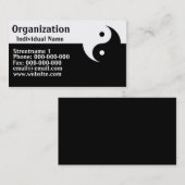 Carte De Visite Yinyang (Devant / Derrière)