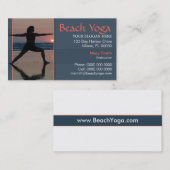 Carte de visite Yoga (Devant / Derrière)