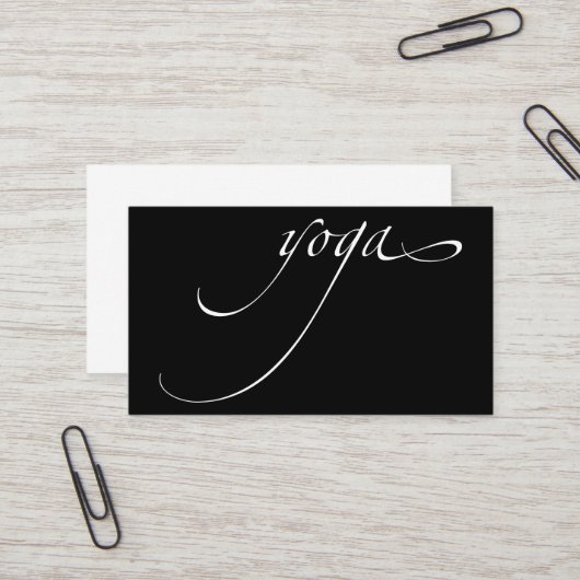 Carte De Visite Yoga (Devant/Arrière en situation)