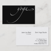 Carte De Visite Yoga (Devant / Derrière)