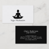 Carte De Visite Yoga (Devant / Derrière)