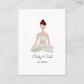 Carte De Visite  Yoga Business Card Visitenkarte (Devant)