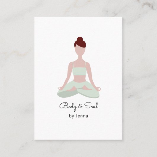 Carte De Visite Yoga Business Card Visitenkarte (Devant)