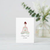 Carte De Visite  Yoga Business Card Visitenkarte (Debout devant)
