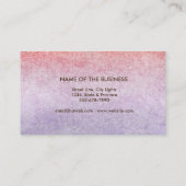 Carte De Visite Yoga curatif de méditation d'aquarelle de fleur de (Dos)