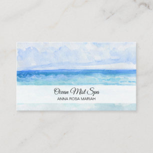 Carte De Visite Yoga de Mindfulness de spa de plage d'océan de me