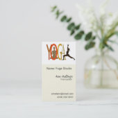 Carte De Visite Yoga de Pilates (Debout devant)