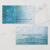 Carte De Visite Yoga élégant (Devant / Derrière)