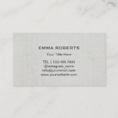 Carte De Visite Yoga Enseignant Cercle d'or & Guérison Arbre Fitne (Dos)