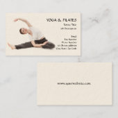 Carte De Visite Yoga et instructeur de Pilates/santé et forme (Devant / Derrière)