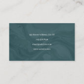Carte De Visite Yoga et massage en marbre vert (Dos)