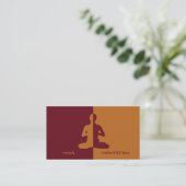 Carte De Visite Yoga et méditation (Debout devant)
