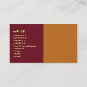 Carte De Visite Yoga et méditation (Dos)