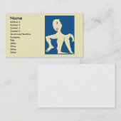 Carte De Visite Yoga, Exercice, Gym, , , Ajouter du texte (Devant / Derrière)