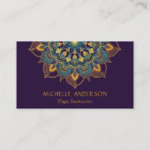 Carte De Visite Yoga Gold Mandala (Devant)