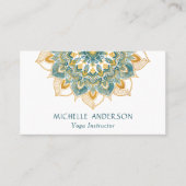 Carte De Visite Yoga Gold Mandala (Devant)