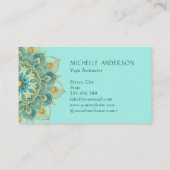 Carte De Visite Yoga Gold Mandala (Dos)