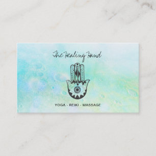 Carte De Visite *~* Yoga Hamsa Main de Fatima - Cratères de la Lu