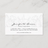 Carte De Visite Yoga Instructeur namaste fitness danse (Dos)