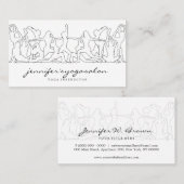 Carte De Visite Yoga Instructeur namaste fitness danse (Devant / Derrière)