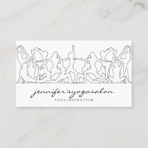 Carte De Visite Yoga Instructeur namaste fitness danse