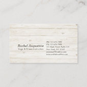 Carte De Visite Yoga Instructeur Studio Méditation Pose Bodhi Leaf (Dos)