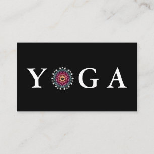 Carte De Visite Yoga Instructeur Style Vintage