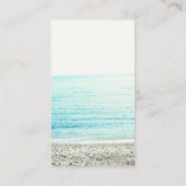 Carte De Visite yoga instructeur typographie de plage photo (Dos)