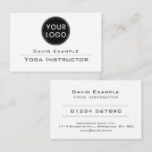 Carte De Visite Yoga Instructor (Devant / Derrière)