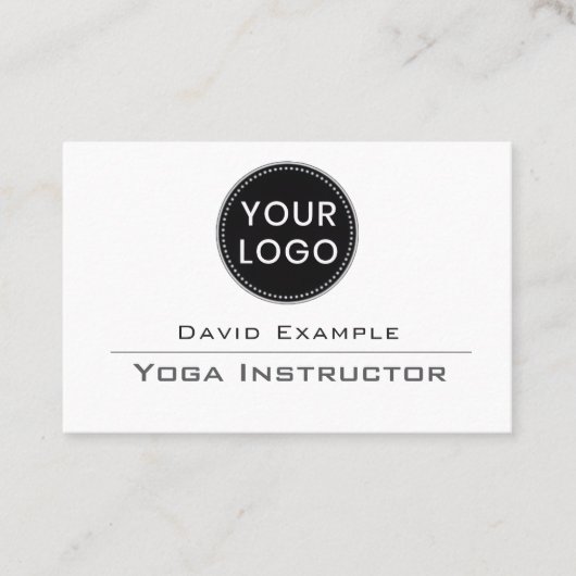 Carte De Visite Yoga Instructor (Devant)