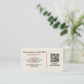 Carte De Visite Yoga Instructor Business | Calm Brown Mandala (Debout devant)