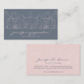 Carte De Visite Yoga Instructor Fittor Entraîneur Personnel Entraî (Devant / Derrière)