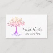 Carte De Visite Yoga Instructor Tree Of Life (Devant)
