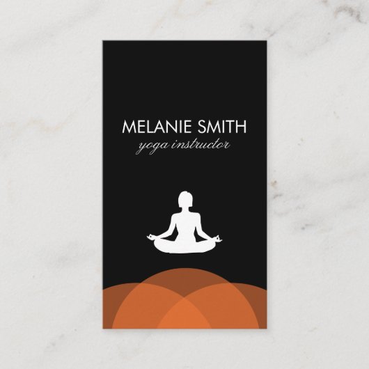 Carte De Visite Yoga Lotus (Devant)