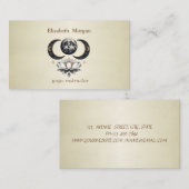 Carte De Visite Yoga Lotus Moon professionnel (Devant / Derrière)