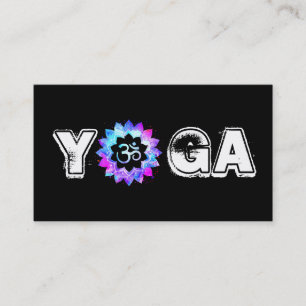 Carte De Visite *~* Yoga Mandala Enseignant instructeur Lotus OM
