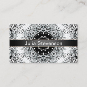 Carte De Visite Yoga, mandala, filet