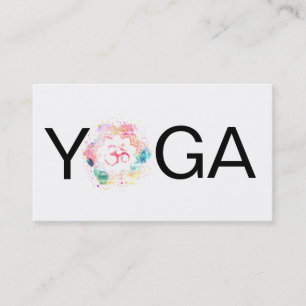 Carte De Visite *~* Yoga Mandala OM Aum Lotus Professeur Instructe