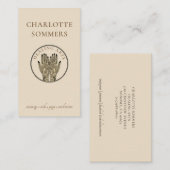 Carte De Visite Yoga Massage Henné Mains (Devant / Derrière)