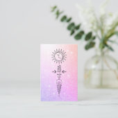 Carte De Visite *~* Yoga - Massage Sun Woman Moon Nirvana Reiki (Debout devant)