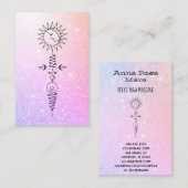 Carte De Visite *~* Yoga - Massage Sun Woman Moon Nirvana Reiki (Devant / Derrière)