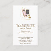 Carte De Visite *~* Yoga Mat Yoga Instructeur Parties scintillant  (Dos)
