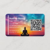 Carte De Visite Yoga moderne Enseignant Modèles Design Yoga Studio (Devant)