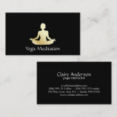 Carte De Visite Yoga (or) (Devant / Derrière)