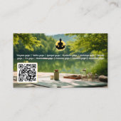 Carte De Visite Yoga Personal Trainer | Professeur professionnel (Dos)