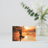 Carte De Visite Yoga Pilates Instructeur Nature (Debout devant)
