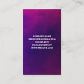 Carte De Visite Yoga Pose Golden Logo (Dos)