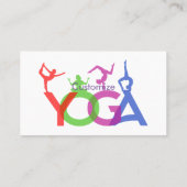 Carte De Visite Yoga Poses Silhouettes Thunder_Cove (Dos)
